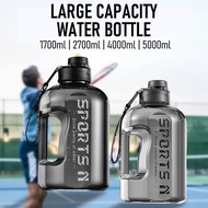 Large Capacity 1700ml 2700ml 4000ml 5000ml Water Bottle Fitness Gym Exercise Jogging