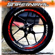 Stickers BEAT Rim stickers Motorcycle rim stickers HONDA Automotive fi rims, rim lists, motorcycle v