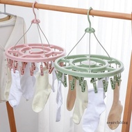 searchddsg Folding Drying Rack 24 Strong Force Clips 360 Rotating Clothes Rack Space Saver Laundry Rack for Laundry Bath