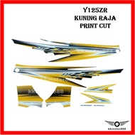 YAMAHA Y125 Y125ZR 125ZR STICKER STRIPE KUNING DIRAJA / KUNING RAJA (RYC1) / KUNING HITAM PRINT CUT