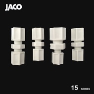 JACO 15 Series Double Direct Pass Adapter PP Card Sleeve Connector/PP Pipe Fitting/By Order Connecto