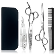 Professional Hairdressing Scissors Set 6.5 Inch, High Quality Stainless Steel Barber Scissors Set, S
