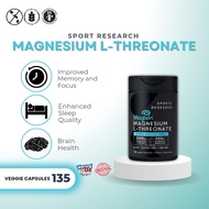 Sport Research Magnesium L-Threonate contains 135 capsules (Original USA)
