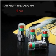 4 Pcs Auto Accessories Car Gadgets Air Alert Tire Valve Cap
