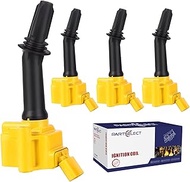 Partselect 4PCS Ignition Coil Pack UF-802 12635672 12670053 5C2095 Replacement for Chevy Cruze Equin