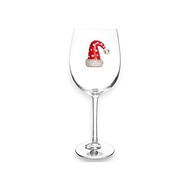 The s Jewels Christmas Hat Jeweled Stemmed Wine Glass 21 Oz. Uniqu