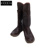 Camper [Excellent Condition] 46559-001 WEEK Leather Mid-Length Boots US8 [Pre-owned]