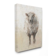 Stupell Industries Minimal Sheep Painting Beige Tan Farm Animal Canvas Ethan Harper Wall Art 16 X 20