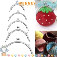 WEY Purse Clasp Frame, Bag Hardware Metal Purse Frame Kiss Clasp, Mini Vintage Purse Frame Bag Makin