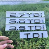 Beibei Selection🔥{High-Quality Letter Label Sticker} Audi Word Label A6L Diesel 2.7 TDI Car Label Mo