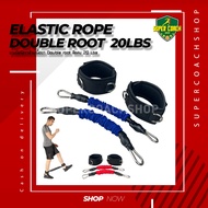 Double root Muscle Training Rubber Band Blue 20 Lbs
