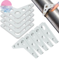 10Pcs Metal Weld On Tab Plate 1/4 Inch Thick 5 Hole Steel Weld On Triangle Gusset SHOPCYC1175