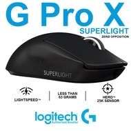 Logitech G PRO X Superlight Gaming Wireless Mouse สีดำ ประกันศูนย์ 2ปี ของแท้ (Black)