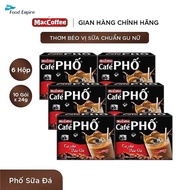 Combo of 6 Boxes of Maccoffee Iced Milk Street Coffee - Delicious Taste, Awake Every Day - 6 Boxes x