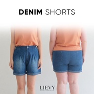 LIEVY - Women's Big Size Denim SHORTS DENIM SHORTS [OL-043]