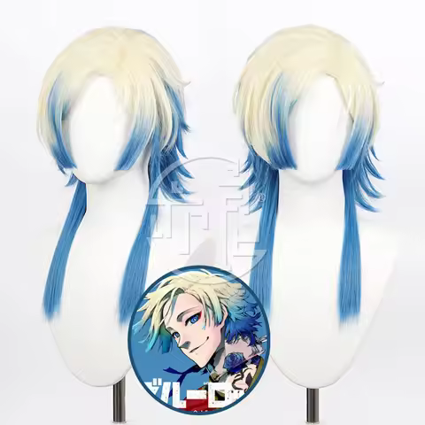 Anime Kaiser Cosplay Wig Halloween Carnival Party Props Synthetic Hair Heat Resistant Fiber + Wig Ca