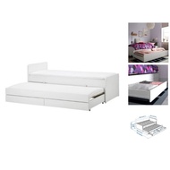 💥ORIGINAL💥IKEA SLÄKT Bed frame with underbed and storage, white, 90x200 cm
