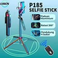 LISCN P185 1.85M Retractable Gimbal Stabilized 360 Rotate Bluetooth Selfie Stick Tripod