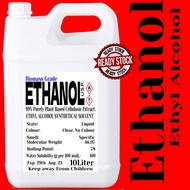 Ethanol Spirit: 5 Liter  Ethanol Alcohol/HIGH PURITY/Hand Sanitizers/Personal Care/Solvent/Perfume I