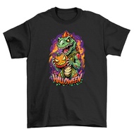 Halloween 269: Dino-Mite T-Shirt Tops Casual Streetwear Or Treat Unisex Design 100% Cotton