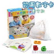 〔 Building Block Puzzle E4A] Recognition Picture Number Card Arithmetic Children's Toys Digital Matc