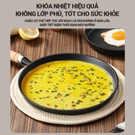 Chảo Gang Làm Bánh Chống Dính Chảo Đổ Bánh Xèo Chảo Rán Chống Dính Size 20cm nhỏ Dùng Cho Mọi Loại B