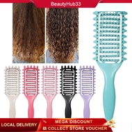 3 in 1 Curl Define Styling Brush Hollow Out Detangling Hair Brush Styling Tools