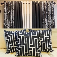 WindowStyleMNL 3in1 "Icon Black" Curtain 5-8 feet