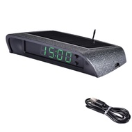 Luminous Car Digital Watch Solar Powered High Precision Car Clock Electronic Night Light Solar Elect