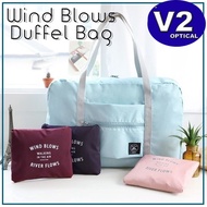 WIND BLOWS Duffel Bag Travel Bag Large Luggage Foldable Travel Bag Organizer Folding Large Carry Bag