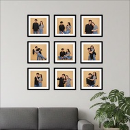 PHOTO PRINTING + MDF BOARD FRAME SIZE 20X20CM