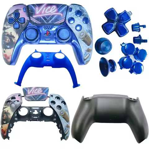 PS5 game controller shell DIY replacement shell GTA pattern PS5 handle face shell PS5 game controlle