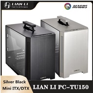 Lian li PC-TU150 Computer Mini ITX/DTX Case PC,3PCI Slots,Portable+Side Transparent DIY Chassis