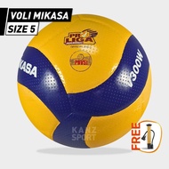 [PREMIUM ORIGINAL] MIKASA Volleyball v300w Volleyball Volleyball MIKASA V300W size 5 premium indoor 