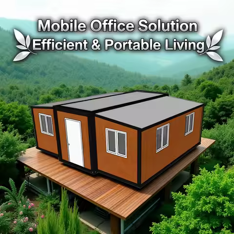 Modern 20ft Mobile Modular Prefab Container Homes Travel Trailer for Office Villa Use Tiny Houses wi