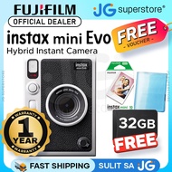 FUJIFILM Instax Mini Evo Hybrid Instant Film Camera with Built-In Mini Instant Film Direct Printer S