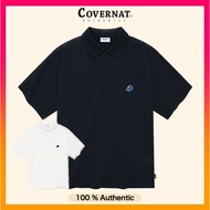 COVERNAT Unisex C Logo Cap Collar T Shirt - 2 Colors