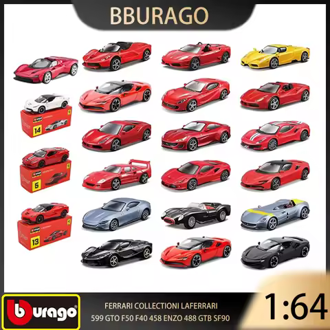 Bburago 1:64 Ferrari Collectioni Laferrari 599 GTO F50 F40 458 Spider Speciale Enzo 488 GTB SF90 Str