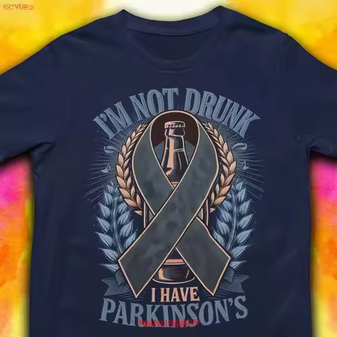 Parkinsons T Shirt Im Not Drunk Have Parkinson Awareness For Dad Mom vintage Washed Stretched graphi