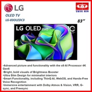 LG OLED evo C3 83 inch 120Hz Dolby Vision &amp; HDR10 4K UHD Smart TV (2023) OLED83C3PSA
