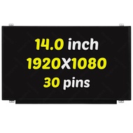 PEHDPVS Screen Replacement 14.0" for NV140FHM-N62 V8.0 LCD Screen Replacement FHD 1920x1080 30PIN LE
