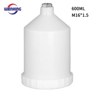 600ml Plastic Spray Paint Pot Sprayer Cup Air Gravity Feed Fastmover Thread Connector for Spray Gun 