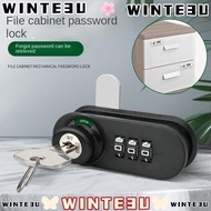 WINTE3U Combination Lock, 3 Digital Code Anti-theft Mechanical Password Lock,  Zinc Alloy Security F