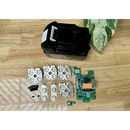 (3DS 18650) Makita 5s-2p 18V 5AH circuit case accepts 3 original charging lines, adapter and charger