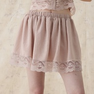 (PAPERS) French Toast Skirt Mini Skirt Cotton Skirt