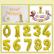 [24h Fast Delivery] Thickened Number Letter Aluminum Film 53.3cm Golden Balloon Party Balloon Color 
