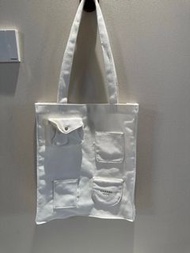 Chanel vip gift white Tote Bag贈品環保托特包