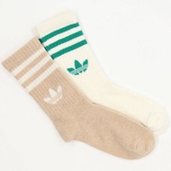 [R-MAN] Adidas Socks Two-Color Mid-Tube Two Pairs One Set Clover HL9423