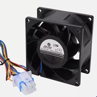 8cm V80E14MS2A3-57A611 8038 13.6V 0.16A 4wire Cooling Fan
