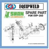 SPARE PART - SWAN 2531 OUTLET VALVE PLATE FOR SVP-203 AIR COMPRESSOR (ORIGINAL) SVP203
